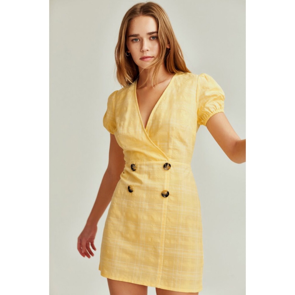 THE FIFTH LABEL Hummingbird Check DRESS